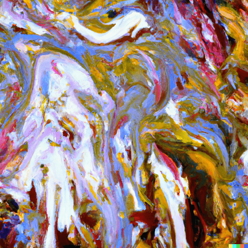 liquid crystal absolution, impressionist oil painting, beautiful