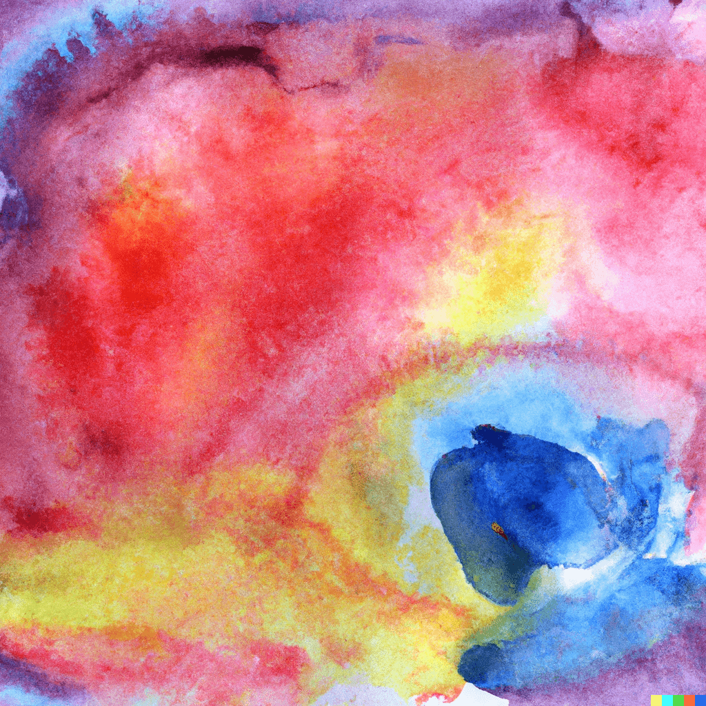 abstract childlike watercolor painting, pastel colorscape, delightful