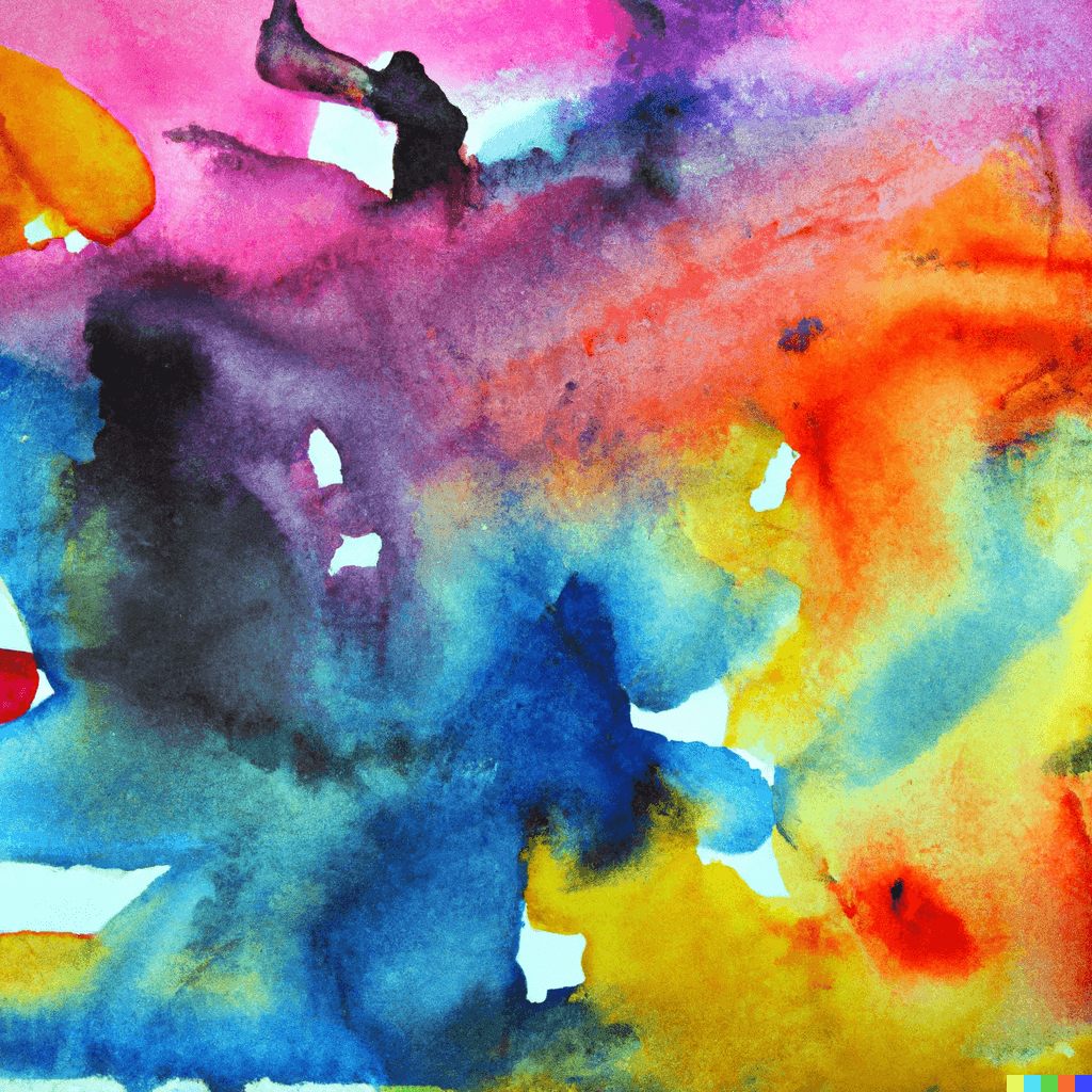 abstract childlike watercolor painting, pastel colorscape, delightful